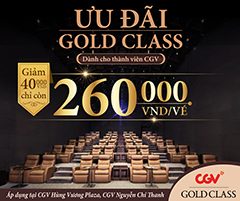 Giảm Giá Gold Class Dành Cho Thành Viên CGV