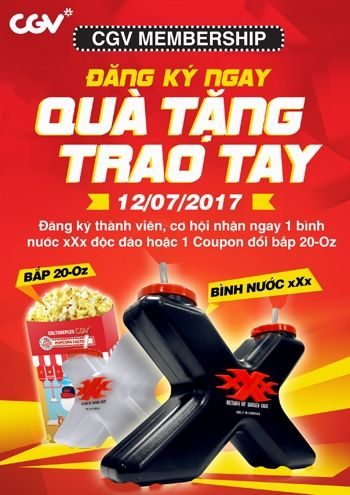 Khuyến mãi CGV: Đăng Ký Ngay, Quà Tặng Trao Tay