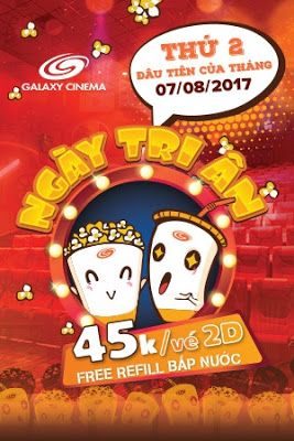 Ngày Tri Ân Của Galaxy Cinema - Ngày Thứ Hai Đầu Tiên Mỗi Tháng